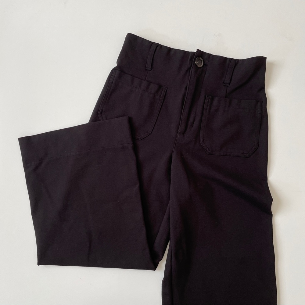 NWOT Women's LC Lauren Conrad Super High Rise Wildflower Wide Leg Crop Pants - Picture 8 of 12
